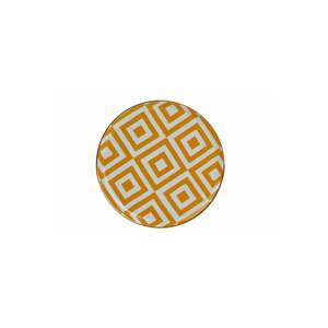 Morocco 4 <b>Yellow</b> Flat Plate Pattern 20cm Mediterranean Design Style - Product Image 1