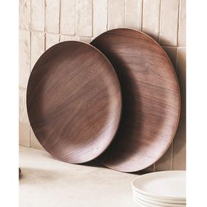 Assiette en bois pour servir le pain, les collations et les fruits, usage traditionnel et festif - Product Image 5