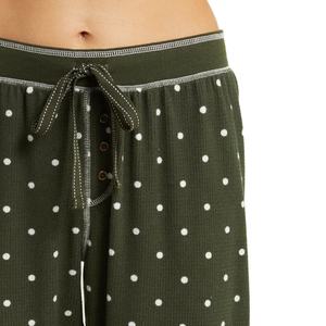 Conjunto de Pijama para Mujer con Estampado de Puntos, Diseño Personalizado OEM, Modal, Invierno, Largo, Acogedor, 2 Piezas, Algodón - Product Image 3