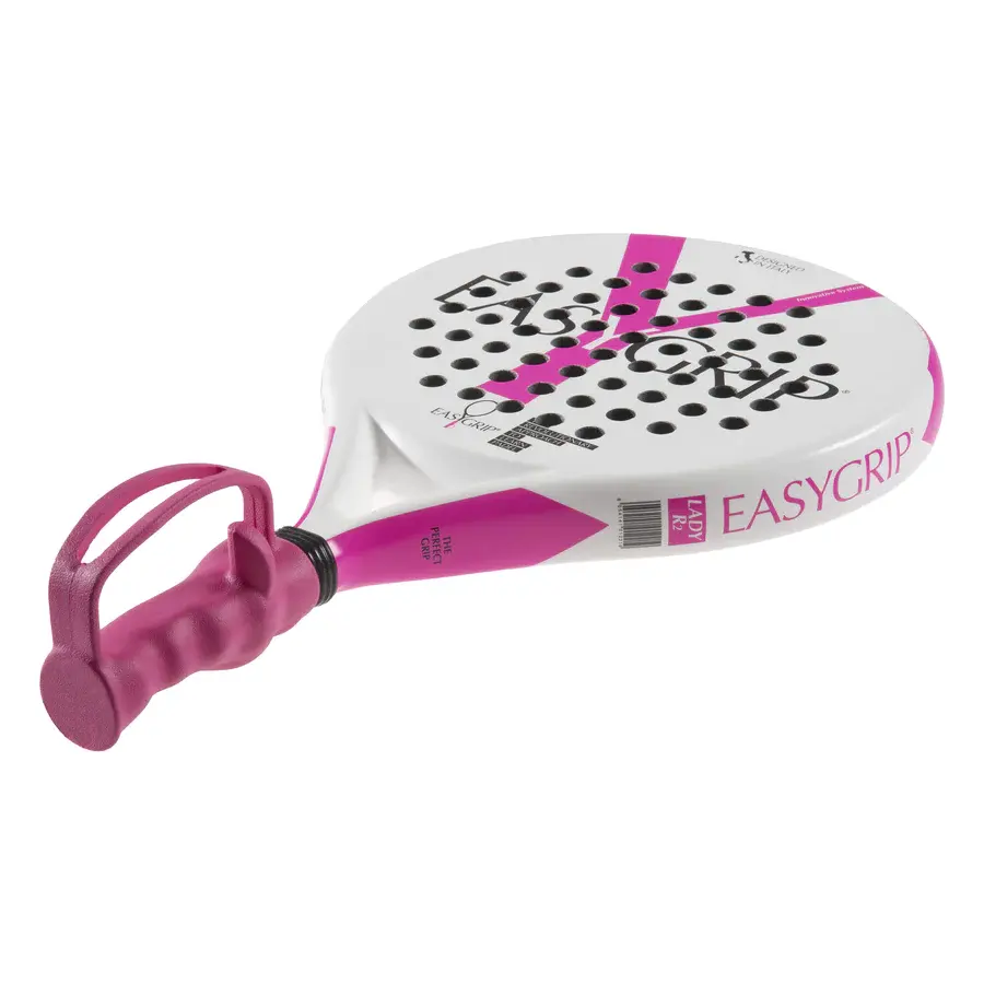 Paddle racket fuchsia entry level for adult with an ergonomic grip for learning  coaching and training