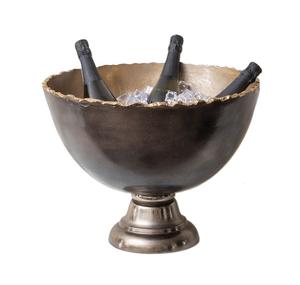 Meilleure vente Refroidisseur de vin en aluminium pour décoration de fête Bol à boisson au champagne de haute qualité avec support en bois pour décoration de fête de mariage - Product Image 2