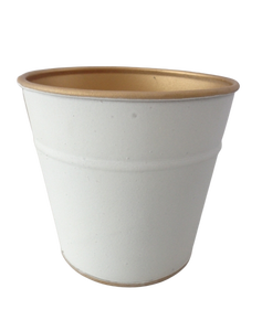 Ensemble décoratif de fer de conception de fantaisie de 2 pots de jardinière antiques en cuivre de jardinière en métal pour la décoration extérieure et intérieure - Product Image 2