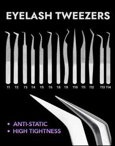 แหนบต่อขนตาคุณภาพสูงแบบมืออาชีพ ปลายแหลม ทำจากสแตนเลส ทนทาน ผลิตในปากีสถาน รุ่น SB-EL-0001 - Product Image 4