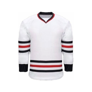 Maillot de hockey sur glace unisexe de haute qualité, personnalisé, imprimé par sublimation, antibactérien, à séchage rapide et respirant, 100% polyester - Product Image 2