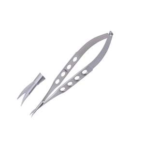 Extra Sharp Castroviejo Micro Corneal Tijeras Manual de grado médico de acero inoxidable CE Certificado Cardiología Instrumento de cirugía - Product Image 1