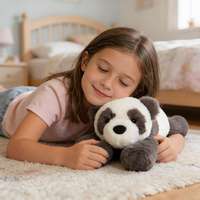 Peluche Panda Jelly Catt Medium Smudge en coton PP, jouet en peluche doux de haute qualité, unisexe, 20-25 cm, idéal pour un anniversaire
