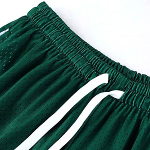Shorts de basketball mi-taille pour hommes, style urbain, nouveau design personnalisé avec motif uni et impression numérique - Product Image 3