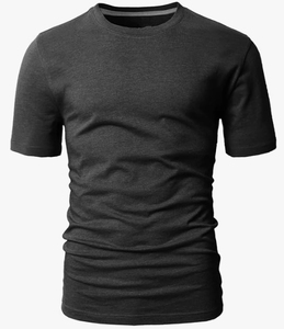 เสื้อยืดคอกลมแขนสั้นทรงสลิมฟิตลำลองสำหรับผู้ชายเสื้อยืดคอกลมคอกลมผ้านุ่มน้ำหนักเบาพิมพ์โลโก้ตามสั่ง - Product Image 4