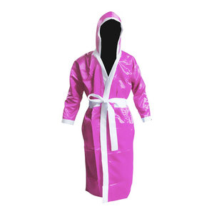 2024 New Design Best Quality <b>Boxing</b> <b>Robe</b> With Hood Breathable Comfortable <b>Boxing</b> <b>Robe</b> With Cheap Price Custom Logo and Colors - Product Image 5