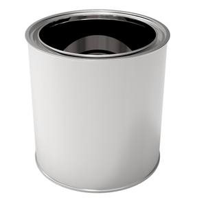 Cylinder Tin <b>Can</b> 4 lt White Paint <b>Metal</b> Container - Product Image 1