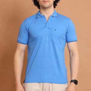 เสื้อโปโล170gsm ผู้ชายเสื้อโปโลผ้าคอตตอน2025จากอินเดียเสื้อโปโลลายปิเก้กอล์ฟออกแบบโลโก้ได้ตามต้องการ - Product Image 1