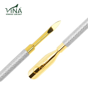 Pousse-cuticules professionnel en acier inoxydable Vina S-506 et outil de manucure, service OEM personnalisé, meilleur prix du Vietnam - Product Image 1