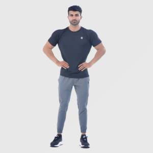 Pantalon de jogging décontracté Forge 100% coton, coupe droite, motif uni, élastique, personnalisable, coloré, léger, en laine, disponible du XL au 6XL, gris - Product Image 4