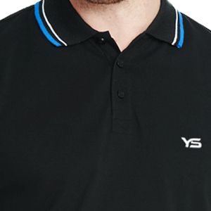 Venta al por mayor de los hombres Casual Polo Slim Fit Spandex Poliéster Personalizable Bordado Imprimir Manga Corta Ropa de Golf - Product Image 3