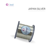 Hilo de bordado de costura de Metal plateado japonés de alta calidad, hilo conductor metálico de fibra de acero inoxidable para tejer