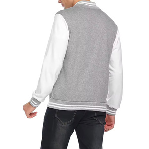 Vente en gros de vestes d'université d'hiver froid personnalisées pour hommes, manteau épais, vêtements d'extérieur en toile avec broderie à la mode, style Letterman - Product Image 2