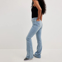 Nouveau jean droit vintage taille mi-haute pour femme, couleur foncée, style américain, vente directe usine 2025