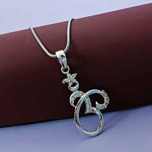 OM AUM Ohm cadena colgante collar India espiritual buena suerte CZ joyería regalo para hombres mujeres - Product Image 1