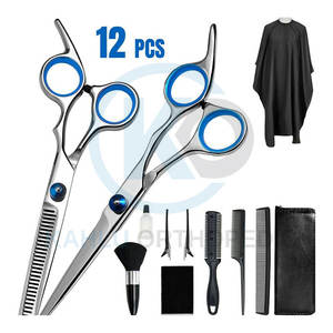 Ensemble de ciseaux de coiffure, outil de coupe de cheveux pour coiffeur professionnel - Product Image 1