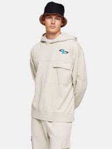 Sweat à capuche long pour homme, respirant, anti-plis, séchage rapide, hiver, uni, avec logo frontal, en molleton coton/polyester, style décontracté urbain - Product Image 6