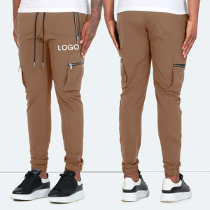 Jogger estampado con cordón ajustable, pantalones de algodón para hombre, con bolsillos laterales, chándal personalizado, Unisex - Product Image 3