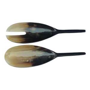 Cuillère à dîner en corne de buffle pour la maison et l'hôtel Nouveaux couverts d'ananas pour le service de thé et la décoration de table de cuisine par l'artisanat en croissant - Product Image 3