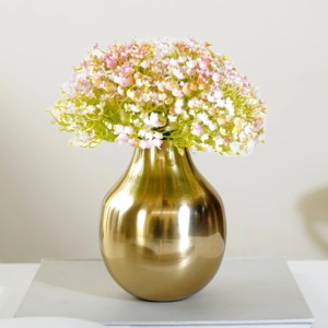 Antique inspired metal <b>vase</b> <b>for</b> classic home <b>decor</b> vintage floral centerpiece and room styling - Product Image 4