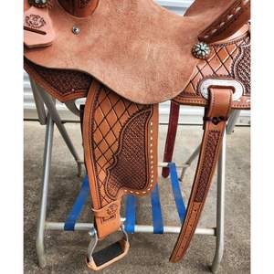 Meilleure vente selle de cheval Western américaine en cuir véritable produit d'équitation Logo personnalisé selle de tailles personnalisées durables - Product Image 6