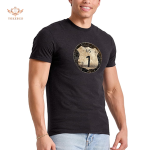 เสื้อยืดคอกลมแขนสั้นผ้าฝ้ายคุณภาพดีที่สุดสำหรับผู้ชาย สกรีนโลโก้ด้านหน้า ขายส่ง เสื้อยืดลำลองใส่สบายสำหรับฤดูร้อน - Product Image 6