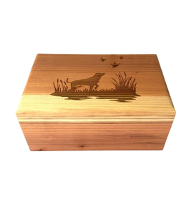 Urna Funeraria Grande de Madera de Haya para Cenizas de Perros, Aves, Laboratorio, Caza, para Hombres Adultos, Urnas de Cremación a Vapor - Product Image 1