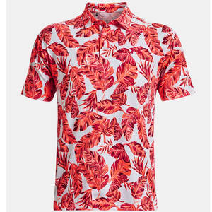 Polos estampados florales blancos para hombre - Product Image 1