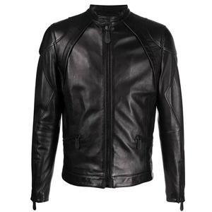 Custom Design High Quality Genuine PU Leather Motorbike <b>Racing</b> <b>Jacket</b> Custom Embroidery Cropped <b>Jacket</b> Zip up Leather <b>Jacket</b> - Product Image 1