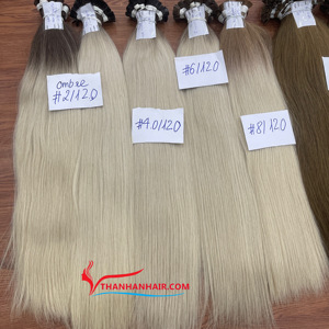 Meilleurs produits, extensions de cheveux humains à pointe plate de couleur, kératine humaine vietnamienne Remy à double tirage en stock - Product Image 2