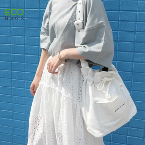 High Quality Custom Logo Printed <b>Canvas</b> <b>Crossbody</b> Cosmetic <b>Bag</b> Fashionable Style with Open Closure OEM ODM Available - Product Image 1