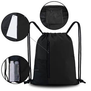 2025 Wholesale Custom Logo Printed <b>Training</b> Drawstring <b>Backpack</b> Waterproof Polyester Gym Sack Cotton Lining Apparel - Product Image 3
