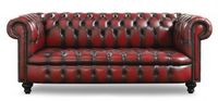 Canapé d'angle en L en cuir véritable et bois massif, design européen antique, trois places, confortable, style vintage pour salon de villa