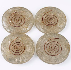 Posavasos de orgonita de cristal natural, la última rebanada de orgonita a la venta, posavasos de ágata de la mejor calidad al por mayor - Product Image 4