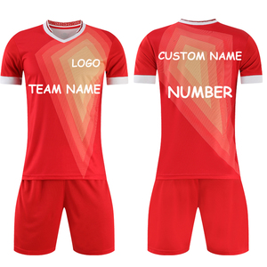 2025-2026 vente en gros maillot de Football rétro de haute qualité séchage rapide col en v à manches courtes unisexe football uniforme ensemble équipe Club - Product Image 2
