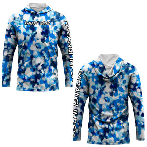 Chemises de pêche à manches longues respirantes et légères avec logo personnalisé OEM, Dry-fit, UPF50+, respirantes, séchage rapide, légères, jersey de chasse - Product Image 5