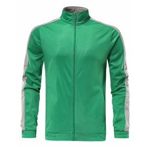 Veste de survêtement athlétique à rayures latérales pour hommes, vêtements de sport à fermeture éclair complète, veste de sport d'entraînement avec logo, manteau d'extérieur respirant - Product Image 4
