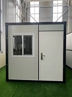 Mini-villa pliable de 20 pieds, préfabriquée, mobile, conteneur de showroom, maison mobile avec toilettes portables