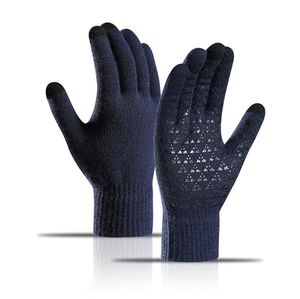 Winter Waterproof Warm Knitted Gloves Thickened <b>Padded</b> for Screen Anti-Slip for Outdoor Riding and Daily Use in Cold Weather - Product Image 5