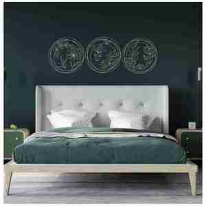 งานตกแต่งผนังศิลปะอินเดียสำหรับงานฝีมือสำนักงานและบ้านพร้อมกรอบโลหะตัวเลือกของขวัญ - Product Image 6