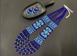 Collares de cuentas de semillas hechos a medida hechos de cuentas de semillas de vidrio con pendientes a juego ideales para reventa por diseñadores de joyas - Product Image 4