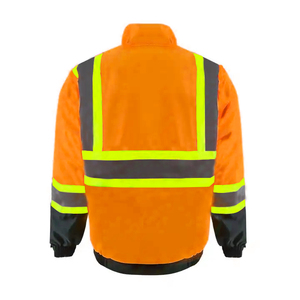 Custom Design <b>Winter</b> Wear Hi Vis Unisex Cotton Flame-Retardant Windproof Waterproof High Visibility Reflective Safety Jackets - Product Image 3