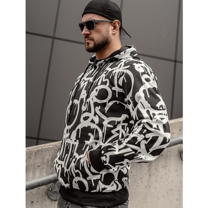 All Over Printed Kangaroo Pullover Hoodies para hombres Nuevo estilo de invierno para hombres Full Printed Kangaroo Pocket Style Hoodies - Product Image 2