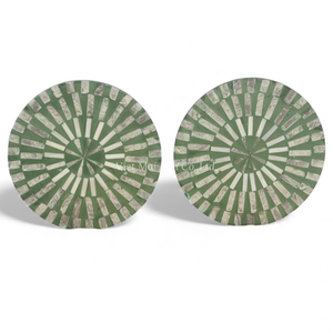 Salvamantel Redondo Moderno de Nácar con Acabado Natural Suave para Uso Diario en la Mesa, de Vietnam - Product Image 2