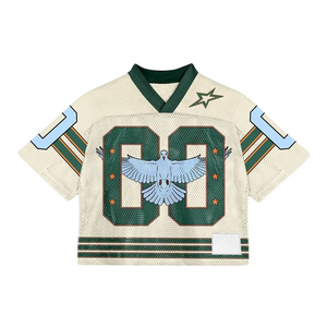 Maillots de football américain personnalisés, grande taille, séchage rapide, légers, 100% polyester, respirants, sérigraphiés, courts - Product Image 4