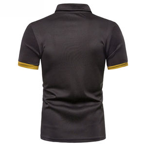 Polo DE FÁBRICA DE Pakistán para hombre, jersey de tela de alta calidad, manga corta, ajustado, solapa, bloque de Color, botón, decoración impresa - Product Image 3