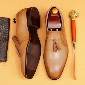 Chaussures décontractées en cuir italien pour hommes 2025 - Style haut de gamme, antidérapantes, formelles, pour le bureau, les mariages - Product Image 4